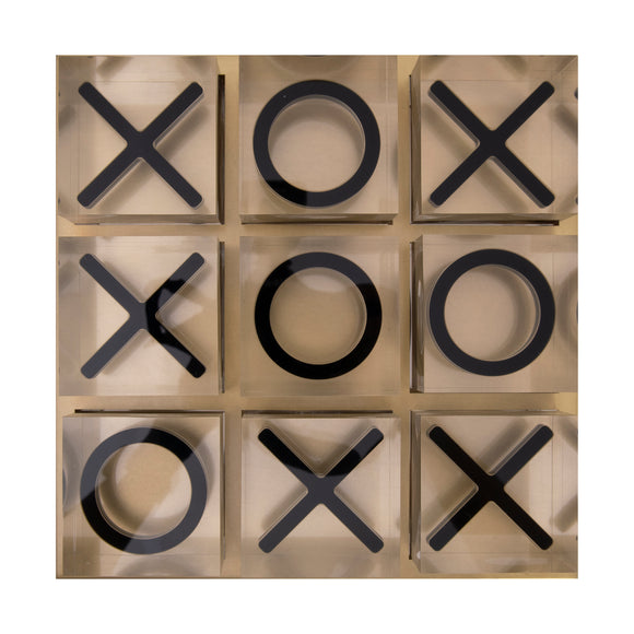 that's living glass xo game set (tic tac toe) home accessories