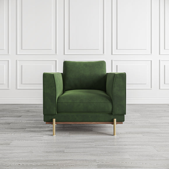 that's living valdivia verde velvet armchair chairs