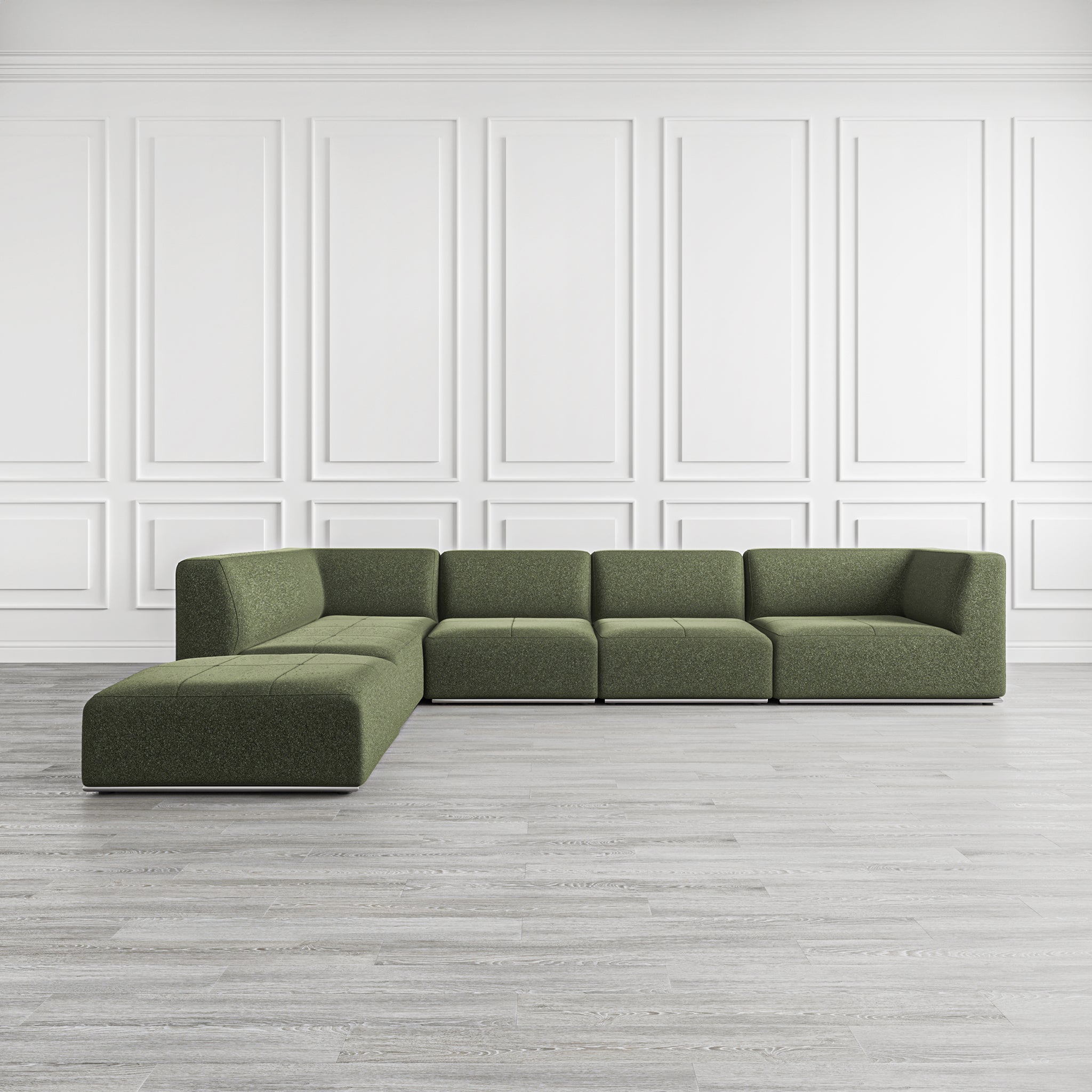 that's living new frontier moss left arm long lounge composition sectionals
