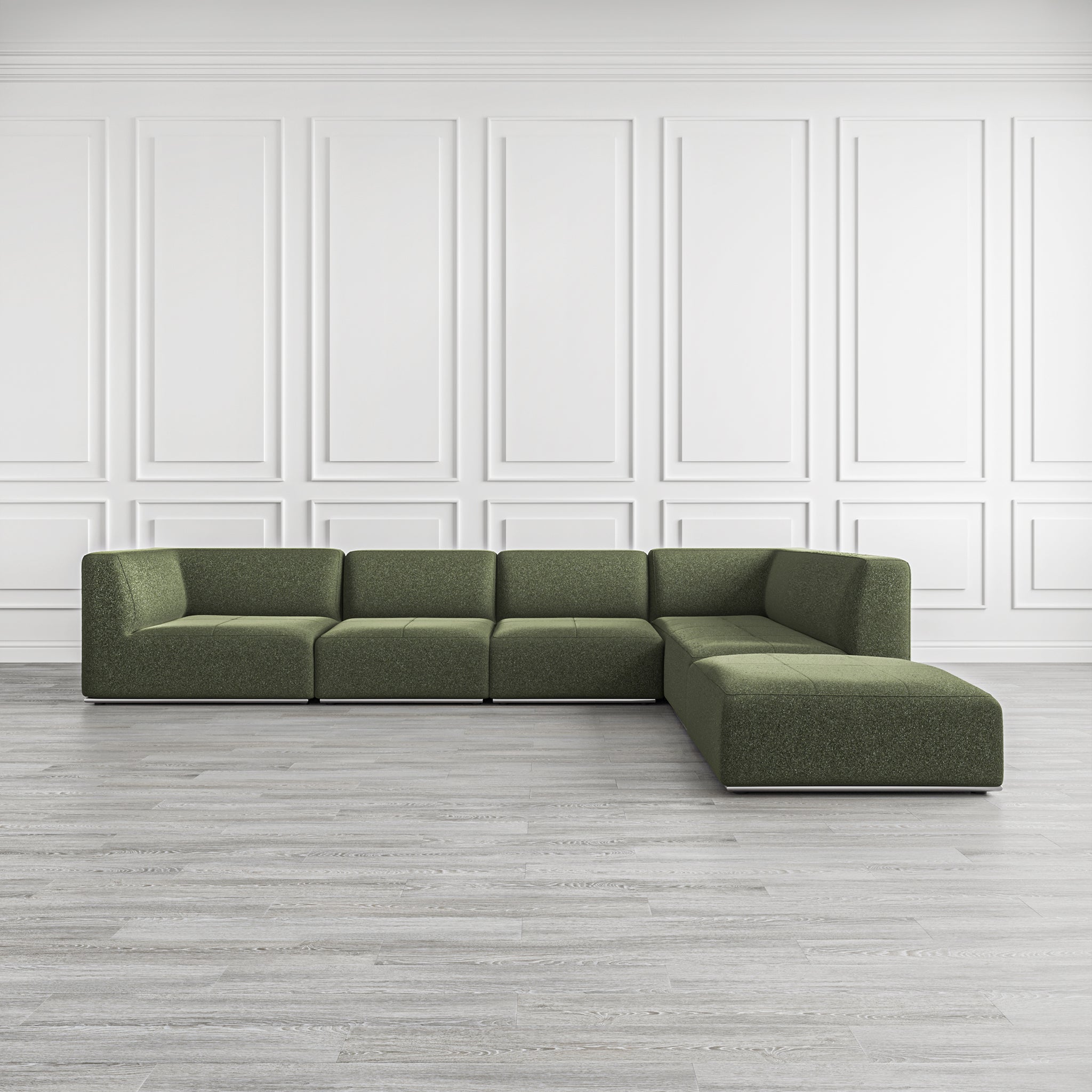 that's living new frontier moss right arm long lounge composition sectionals 