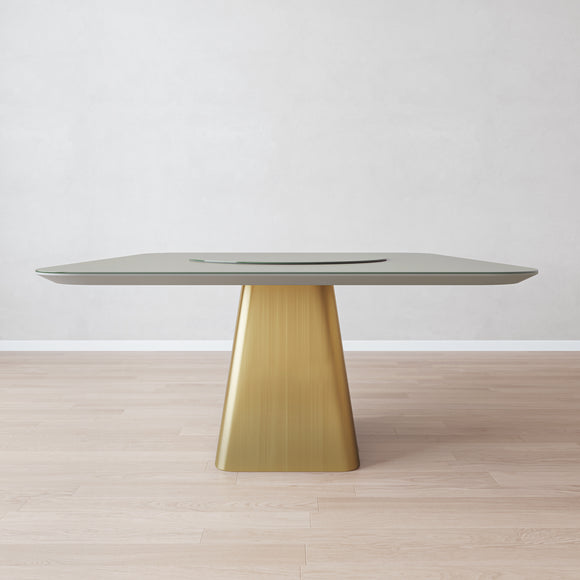 that's living kara brushed copper square dining table dining tables
