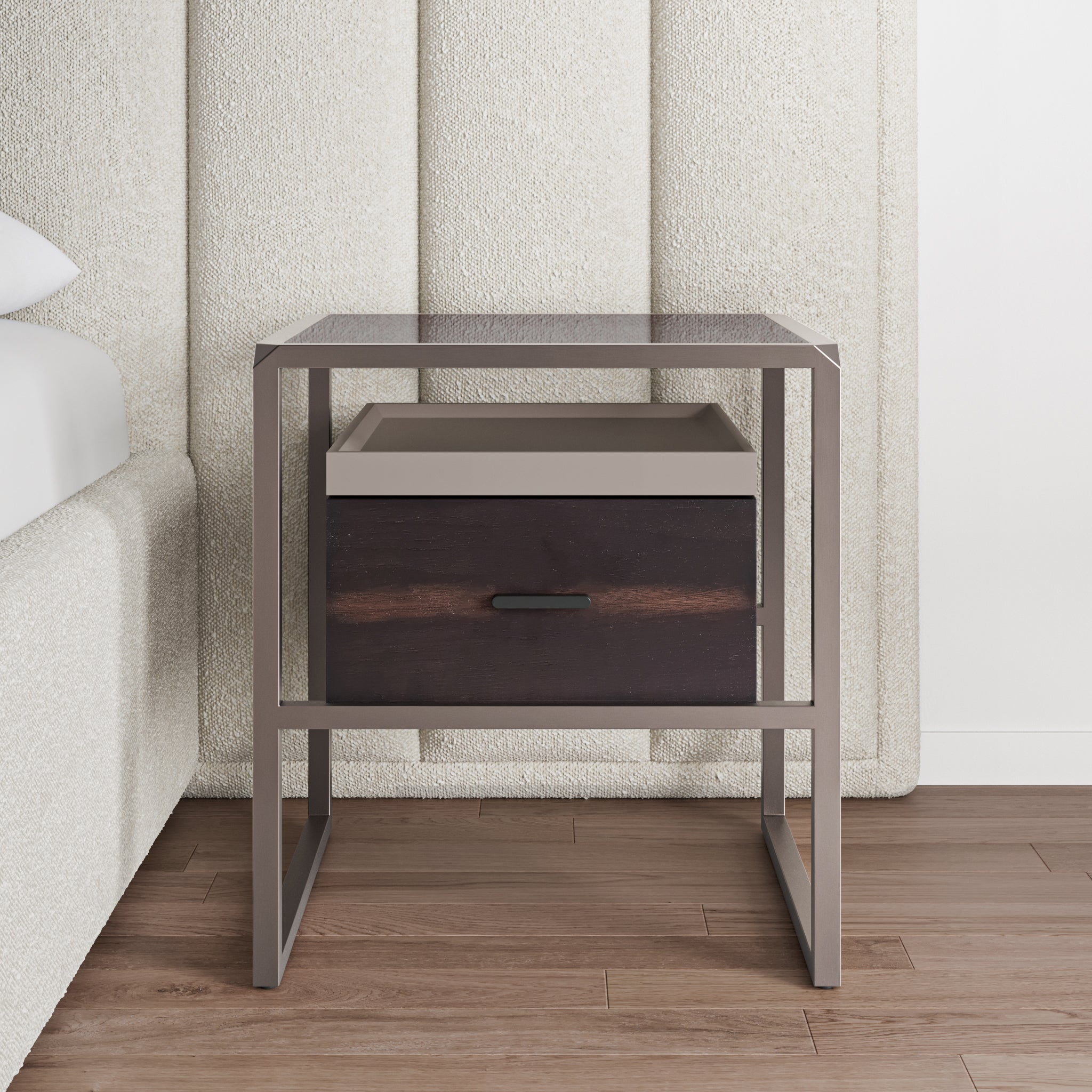 that's living minerva dark walnut nightstand nightstands