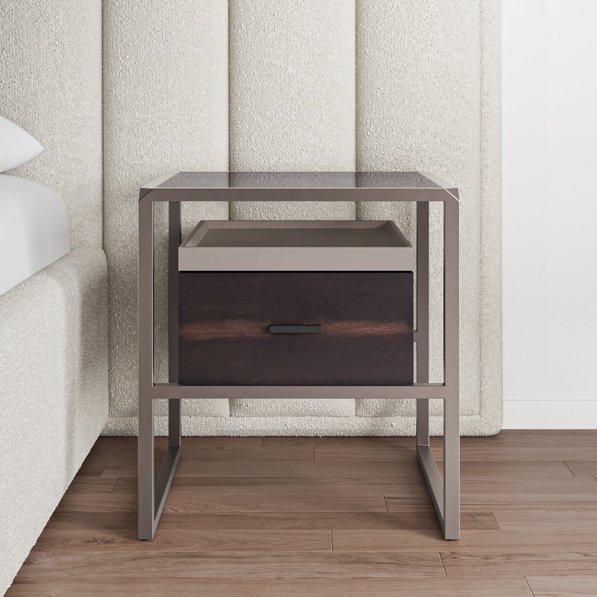 that's living minerva dark walnut nightstand nightstands 