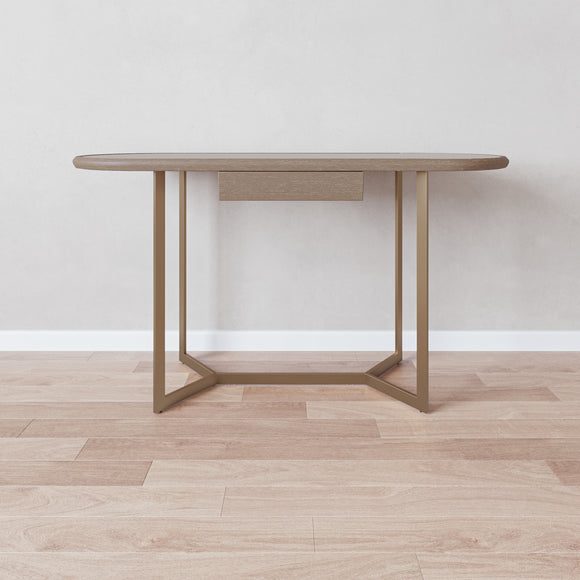 that's living bellona greige oak study desk desks