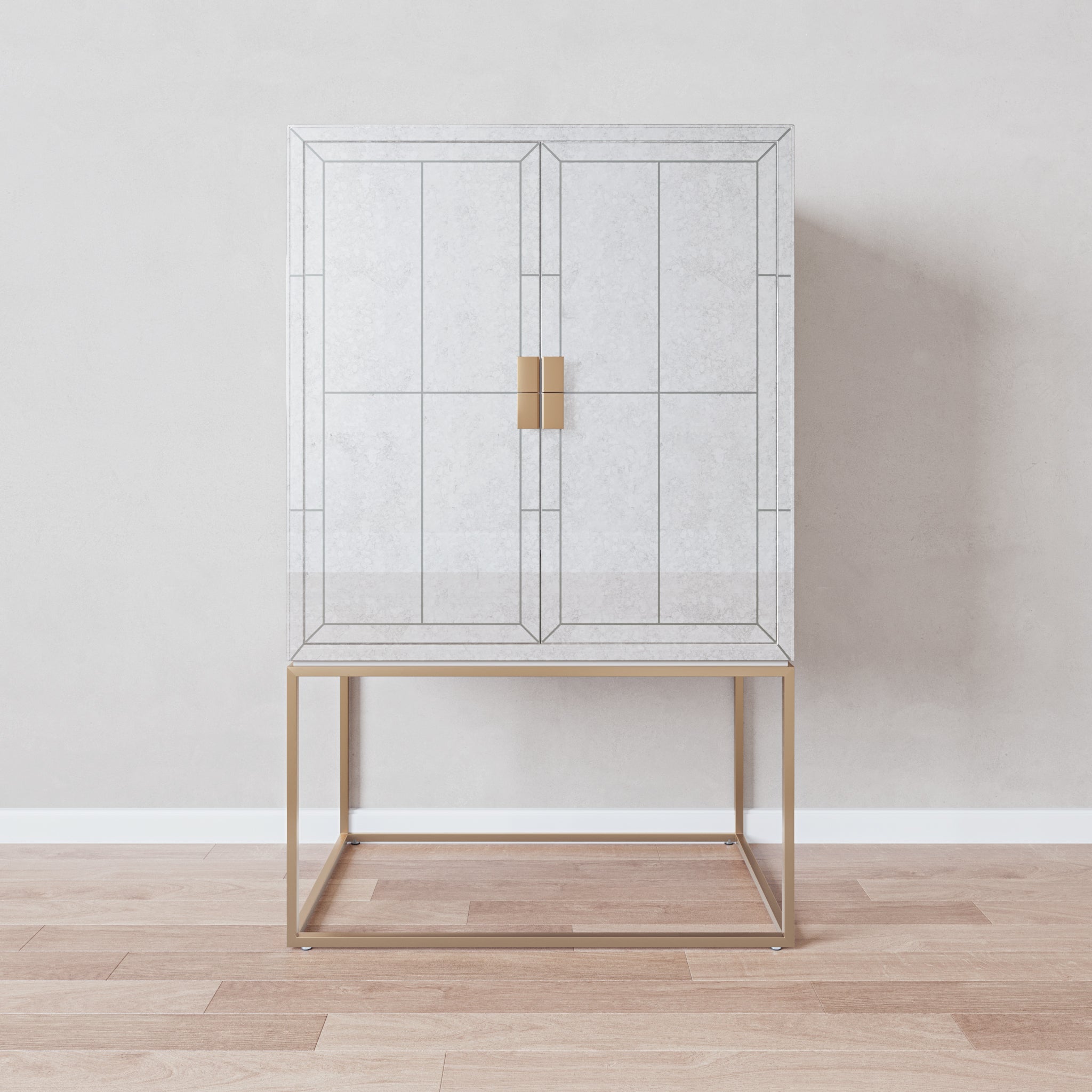 that's living gallagher brass bar cabinet bar & accessories
