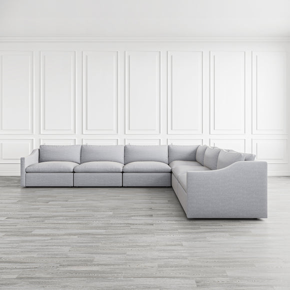 that's living thornton chenille 6-pc sectional sofa sectionals