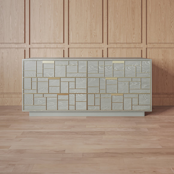 that's living alto grigio beige 6-drawer chest chests