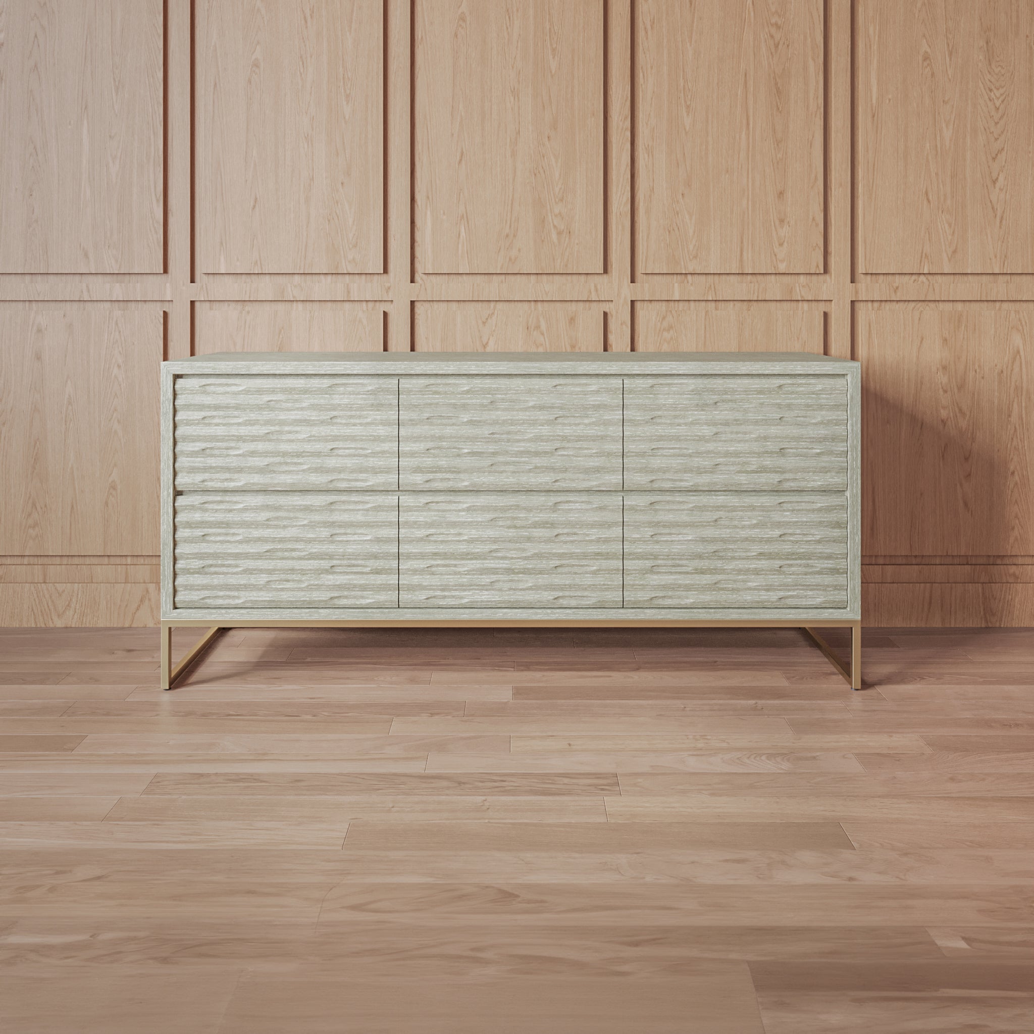 that's living insculpt light grey 6-drawer chest chests