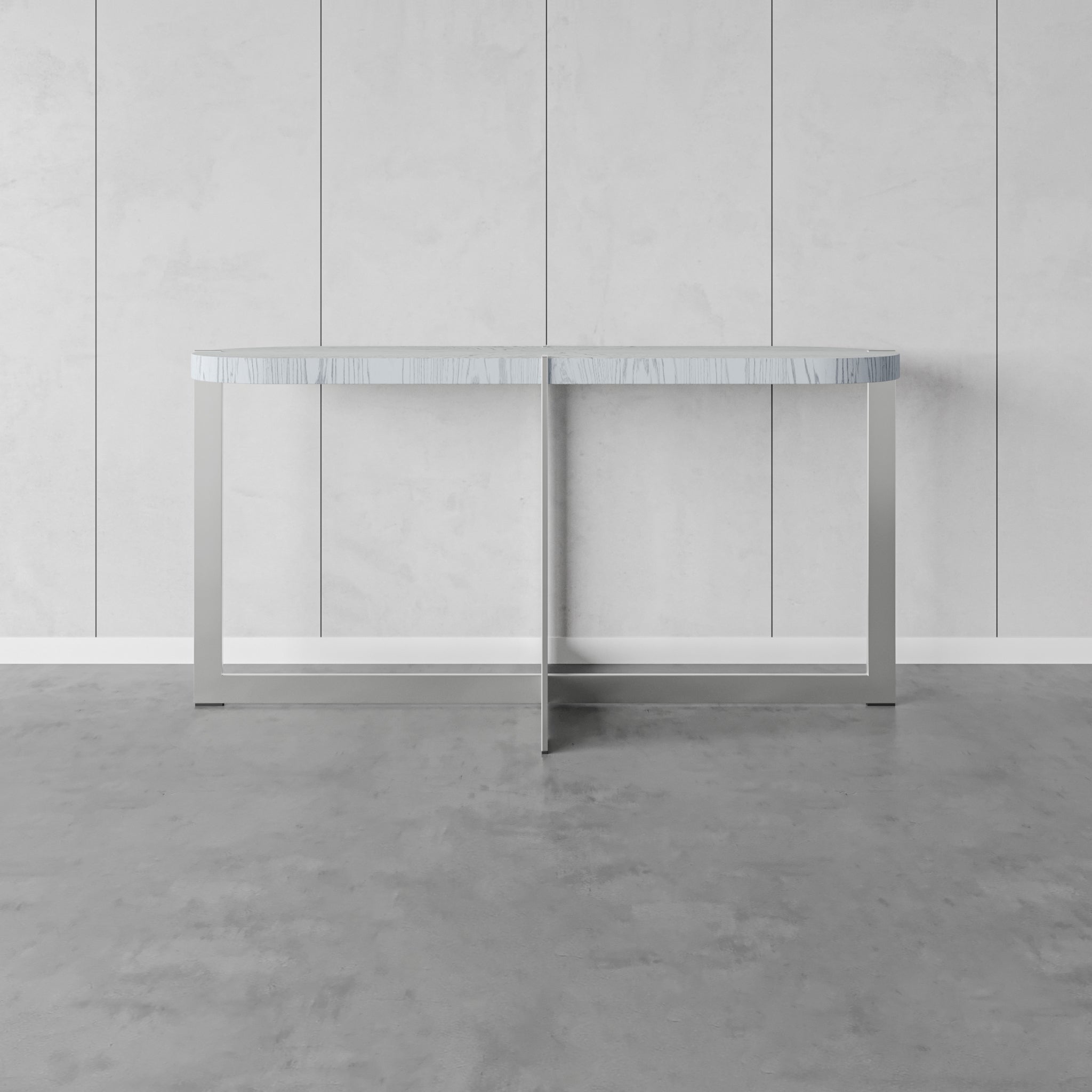 that's living rinaldi silver white console console tables