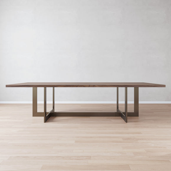 that's living monteiro walnut rectangular dining table dining tables