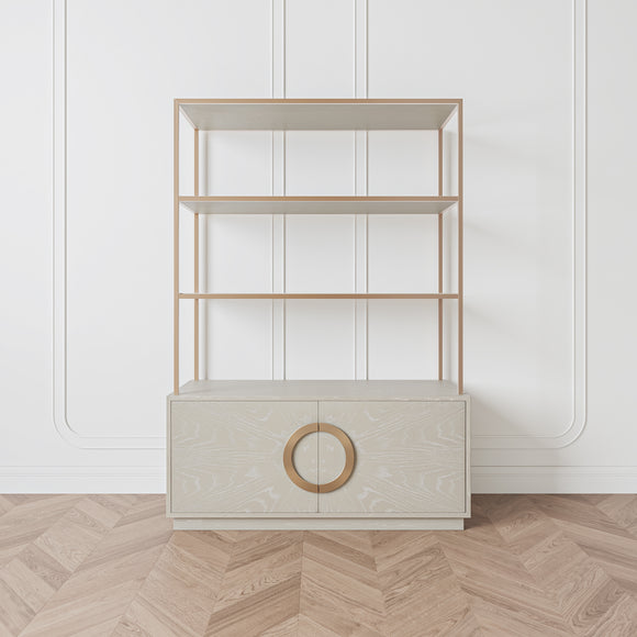 that's living ring light grey etagere cabinets