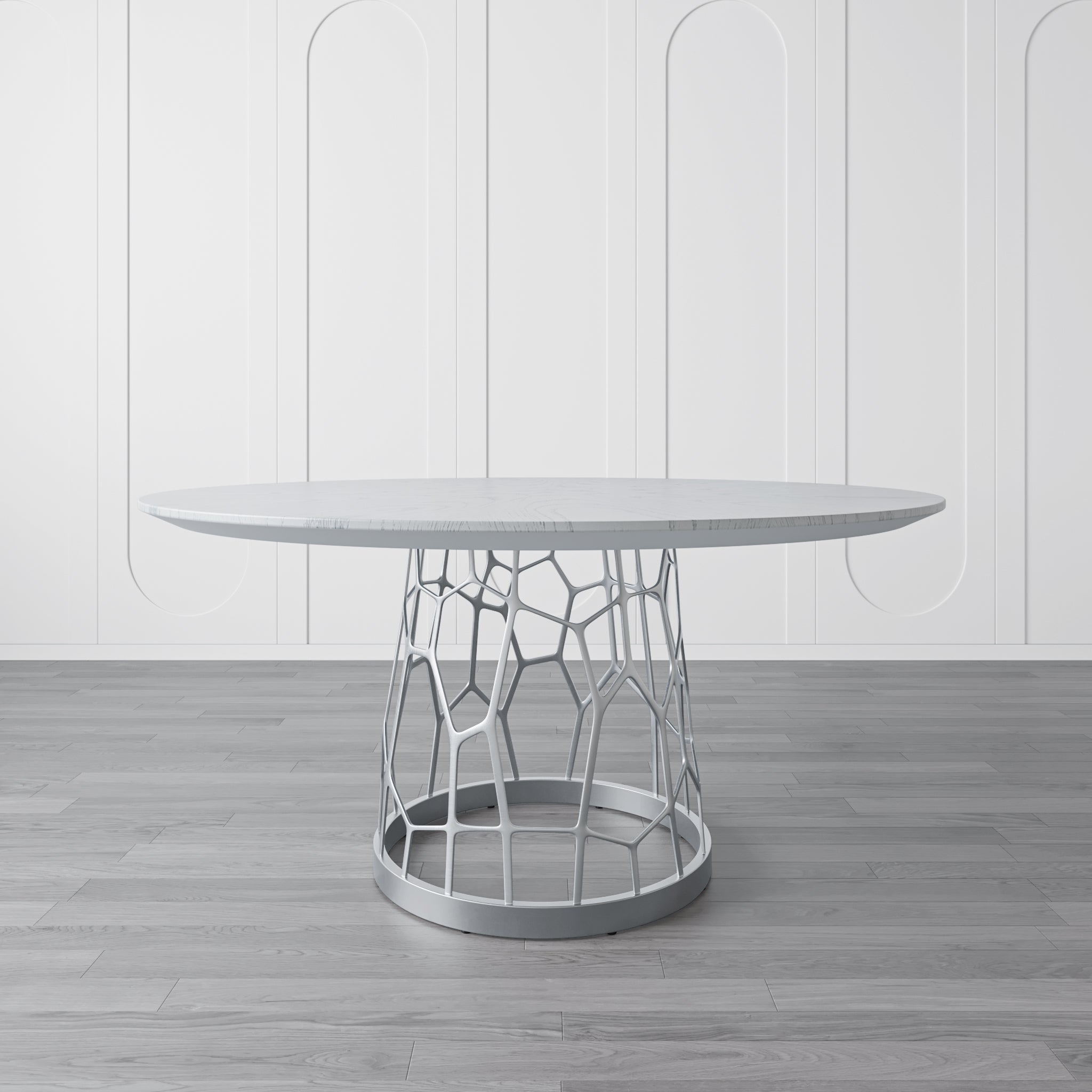 that's living fami silver white table dining tables