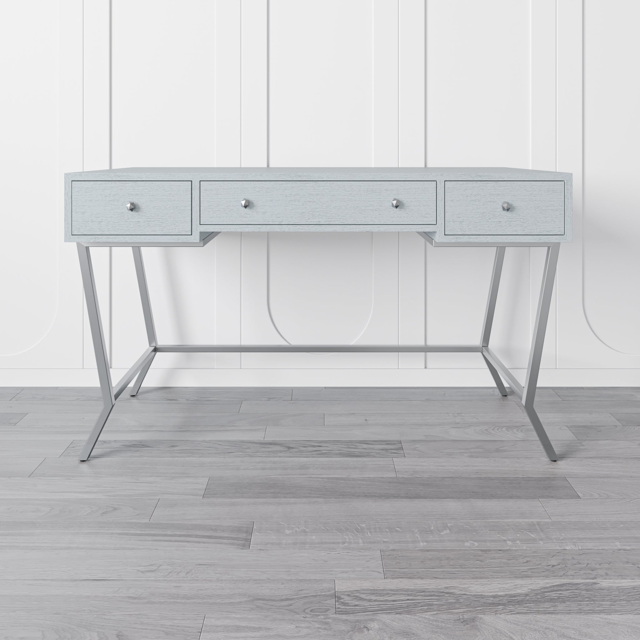 that's living sunburst silver white study desk desks