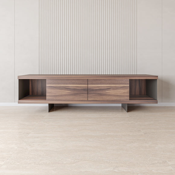 that's living imogen walnut tv media cabinet cabinets