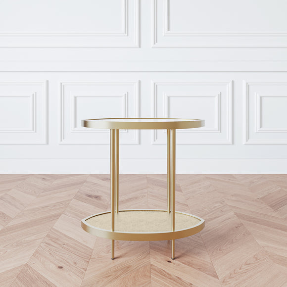 that's living leaf brass end table end tables 