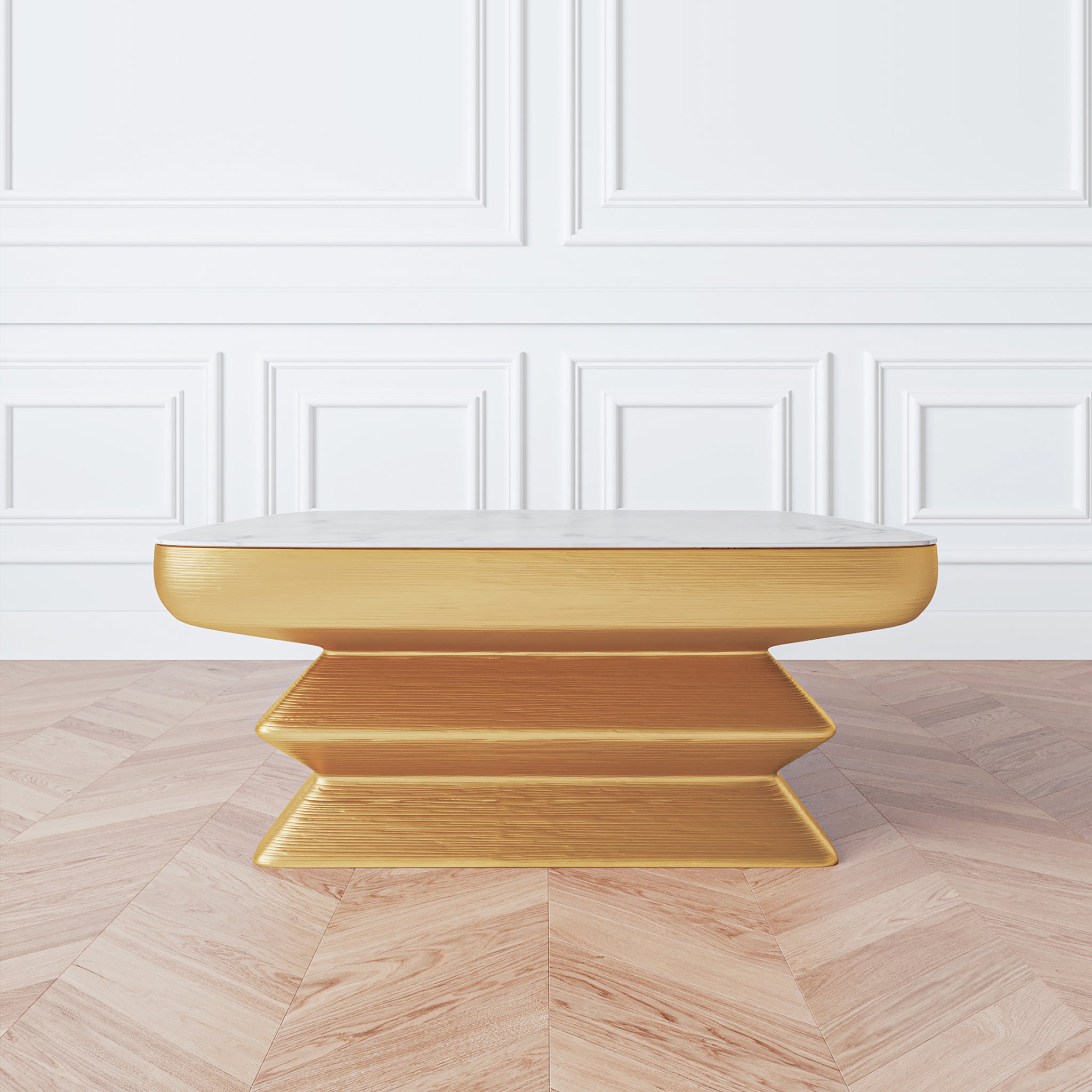 that's living flow gold low coffee table coffee tables