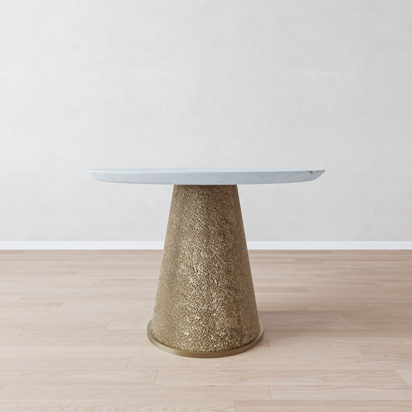 that's living andaman medio antique brass round dining table dining tables