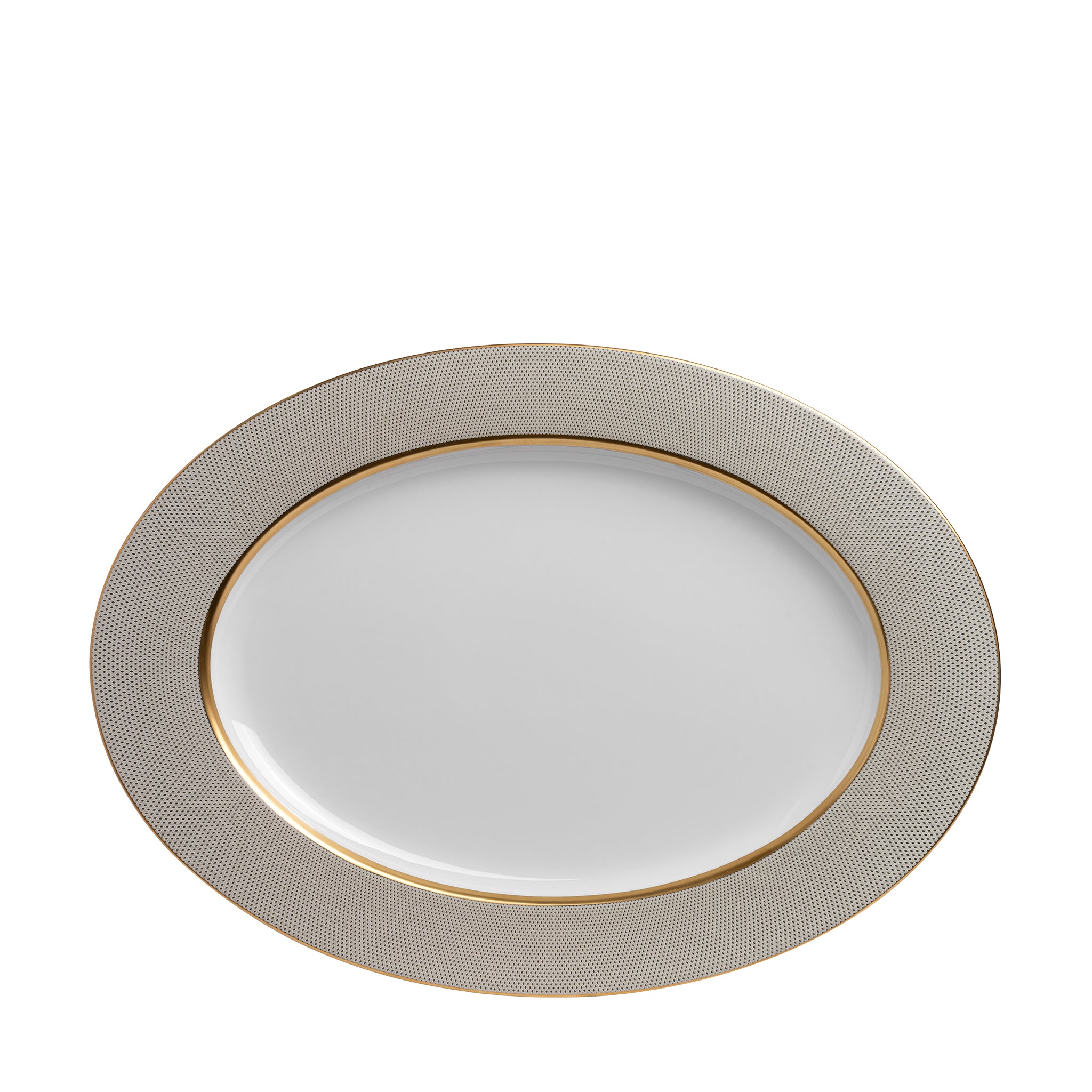 narumi gold diamond 43cm oval platter serving platters