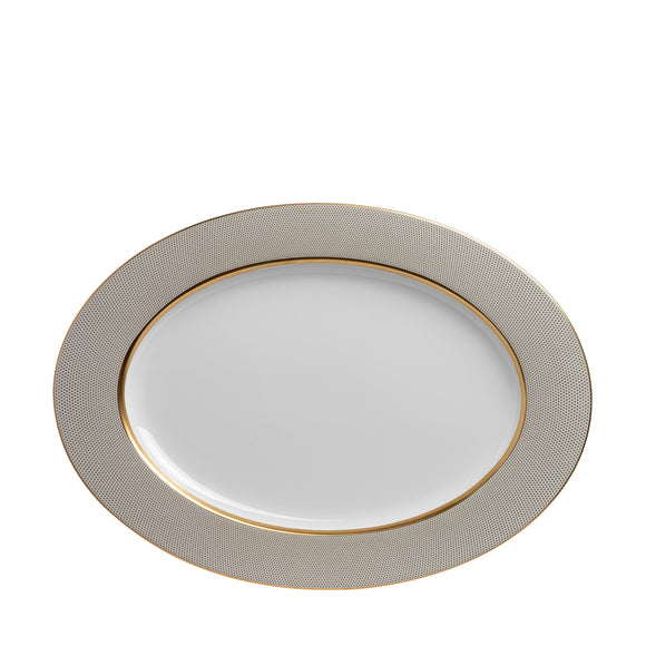 narumi gold diamond 43cm oval platter serving platters