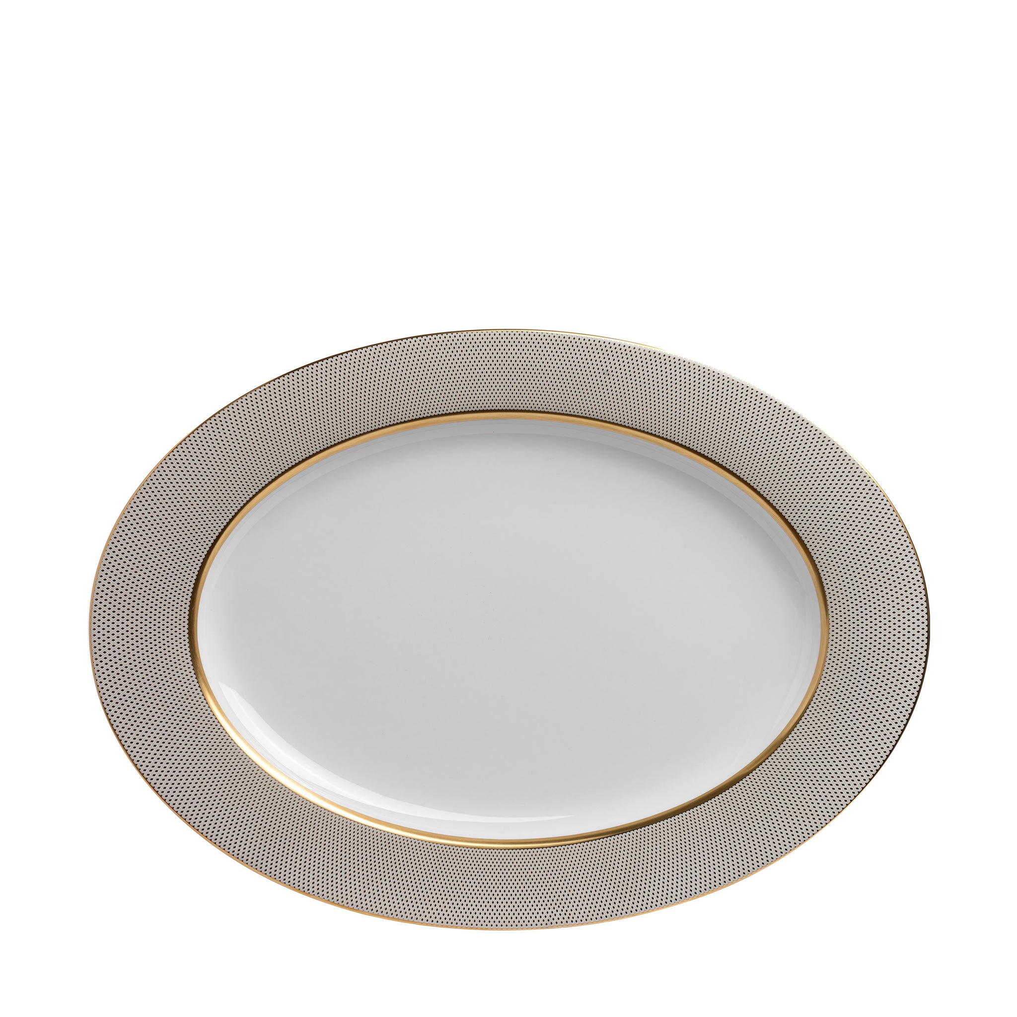 narumi gold diamond 38cm oval platter serving platters