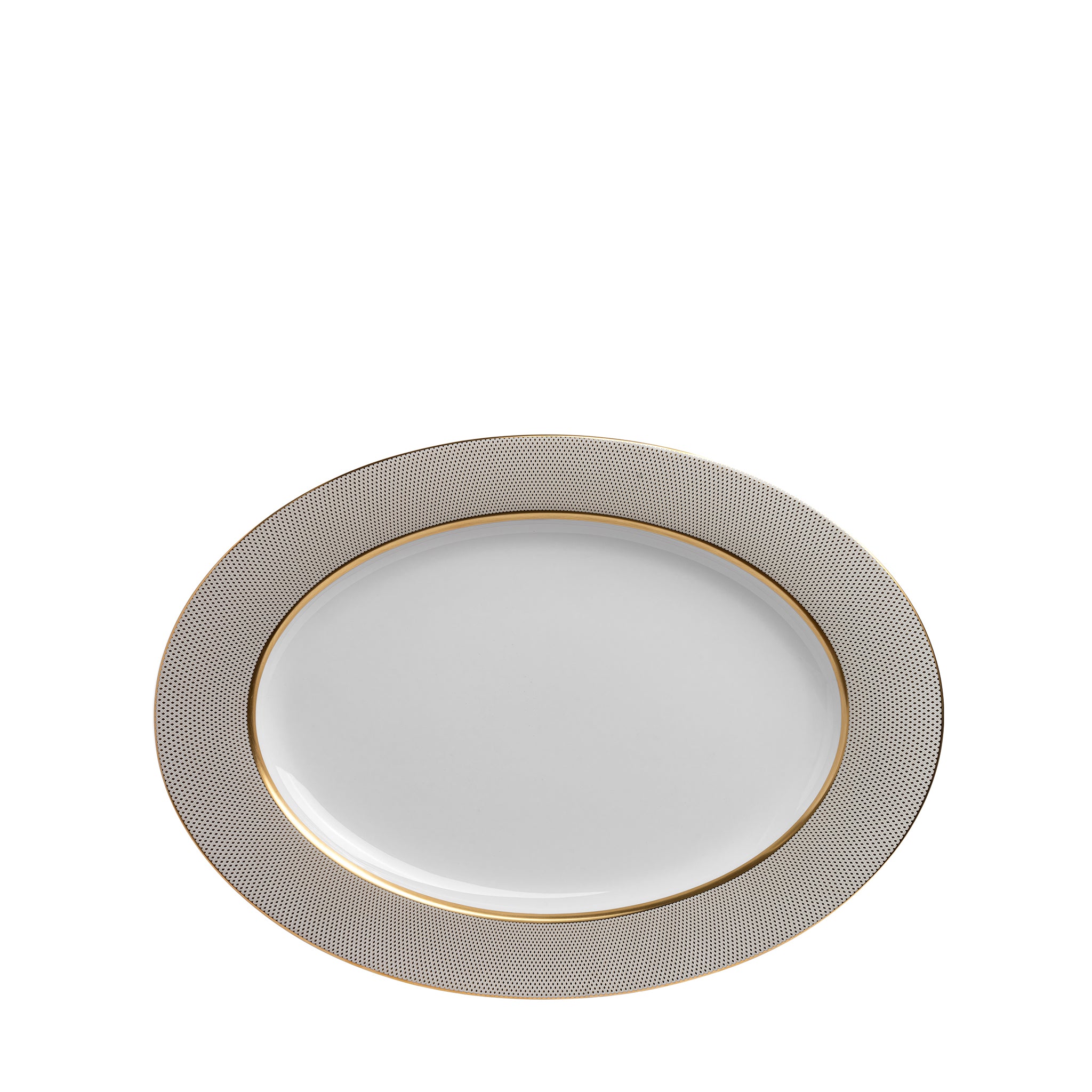 narumi gold diamond 32cm oval platter serving platters