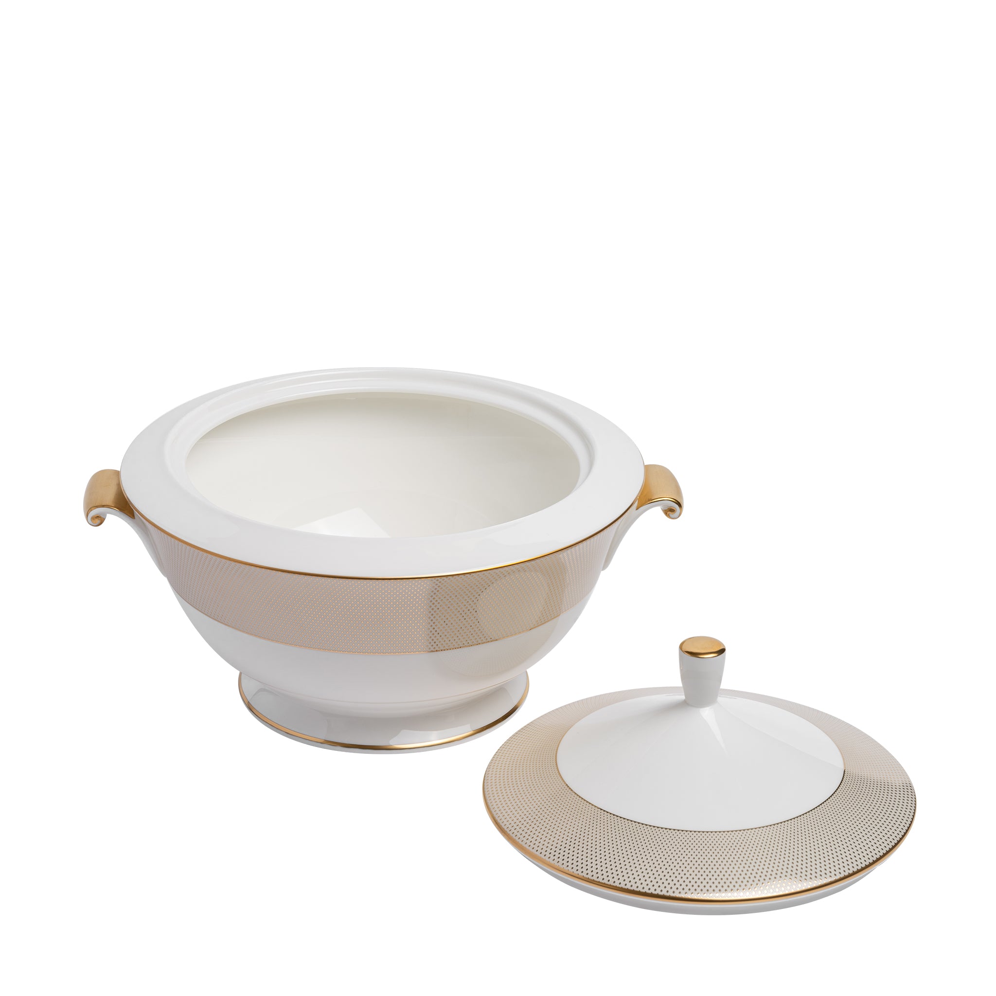narumi gold diamond casserole with cover 2.420cc tureen