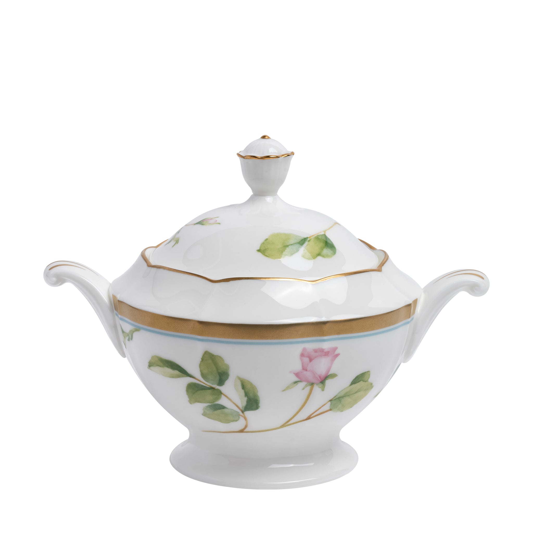 narumi blooming rosy lane sugar bowl with cover 290cc bowls