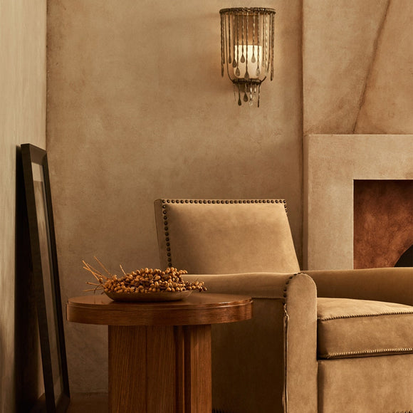 visual comfort kayla medium sculpted sconce in natural brass with alabaster wall sconce