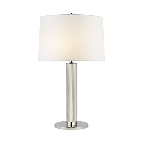 visual comfort barrett large knurled floor lamp in polished nickel floor lamps