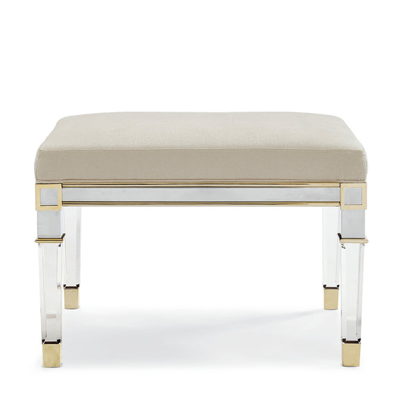 caracole silver and gold ottoman
