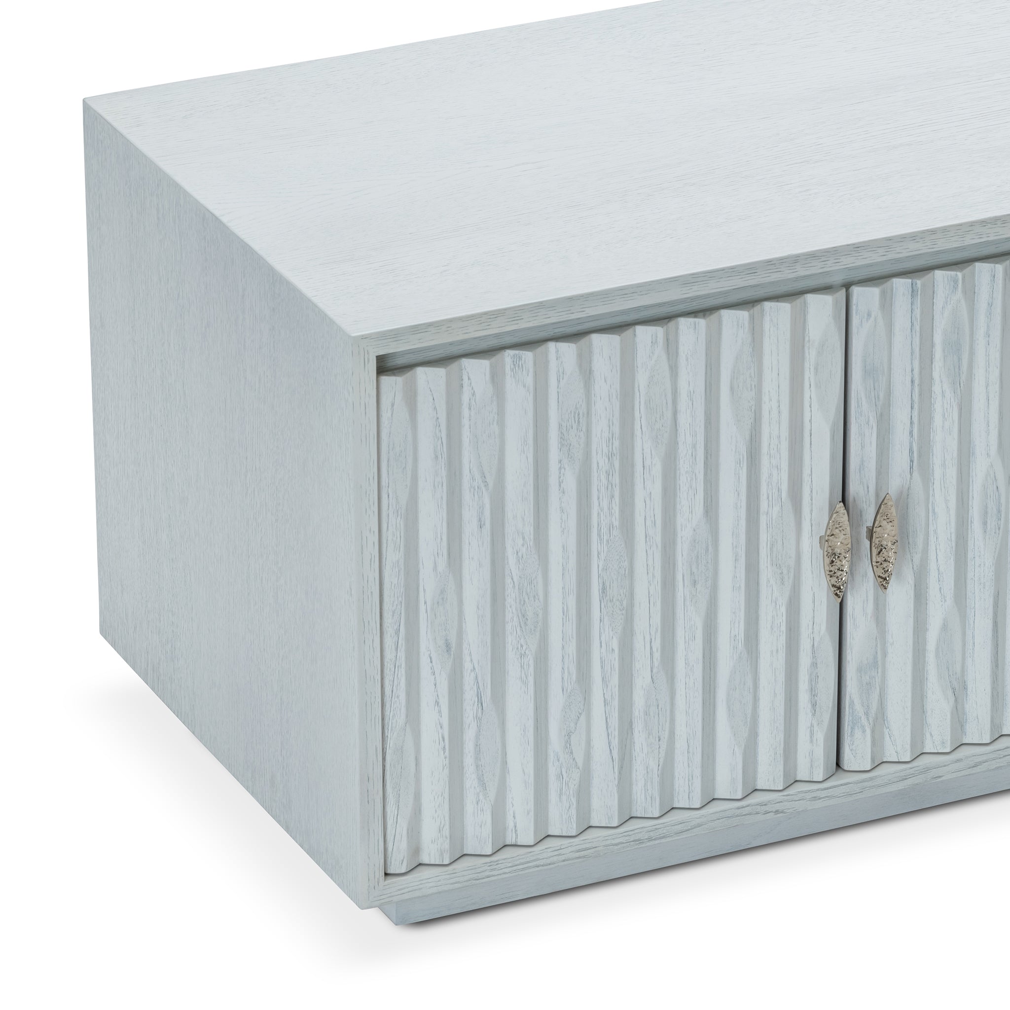 that's living insculpt silver white  tv media cabinet cabinets