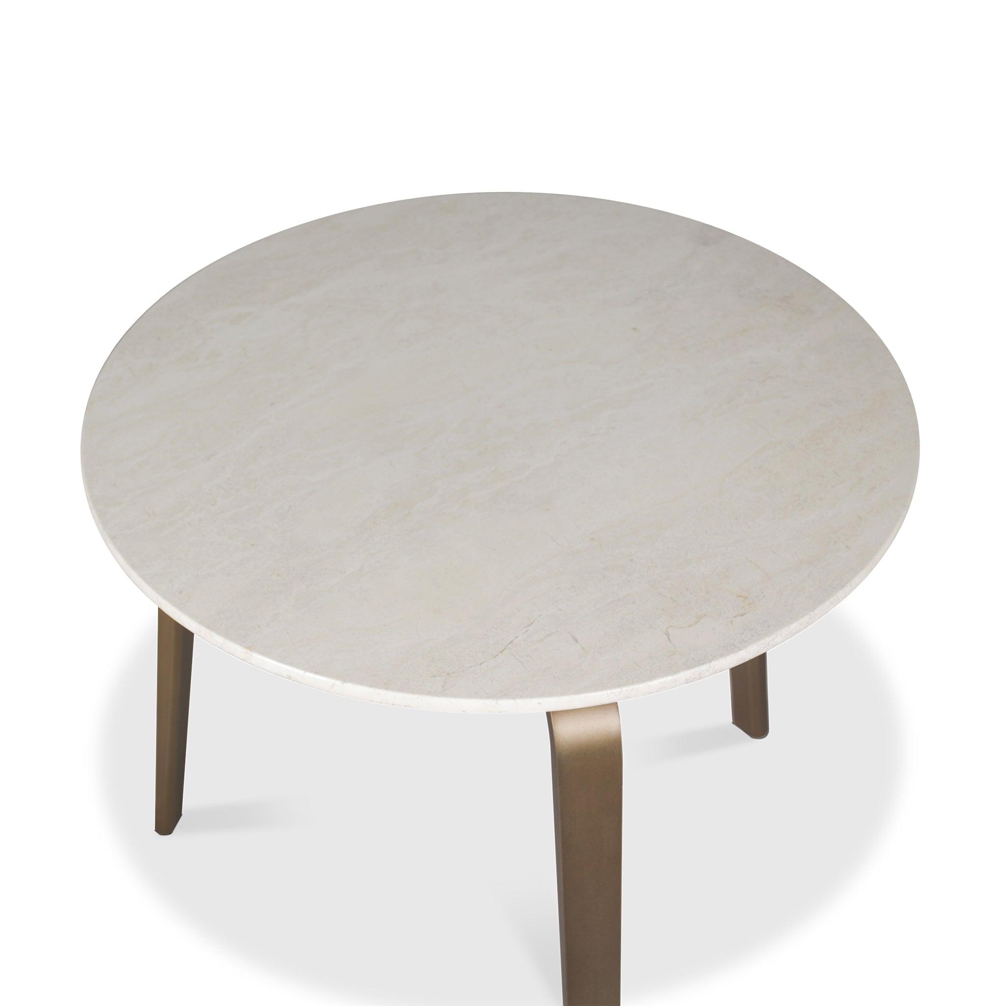 that's living yulo round beige marble end table end tables