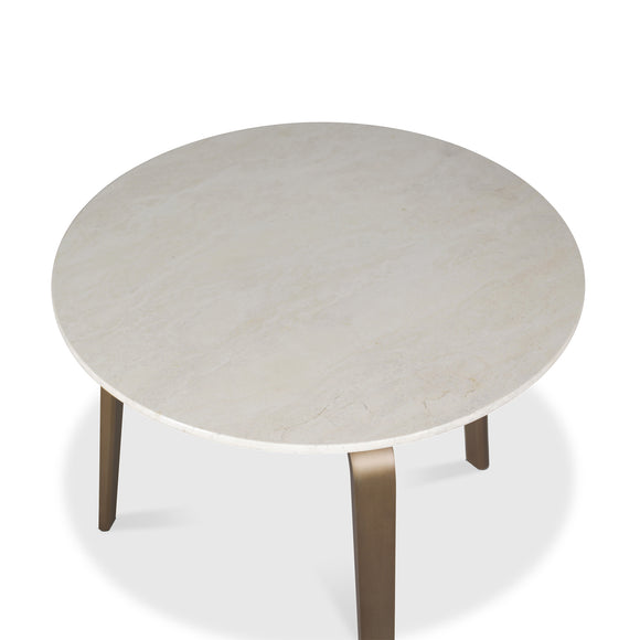that's living yulo round beige marble end table end tables