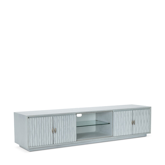 that's living insculpt silver white  tv media cabinet cabinets
