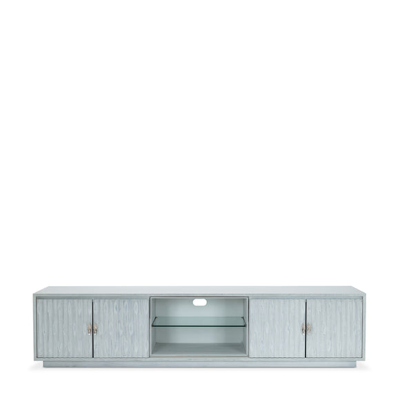 that's living insculpt silver white  tv media cabinet cabinets