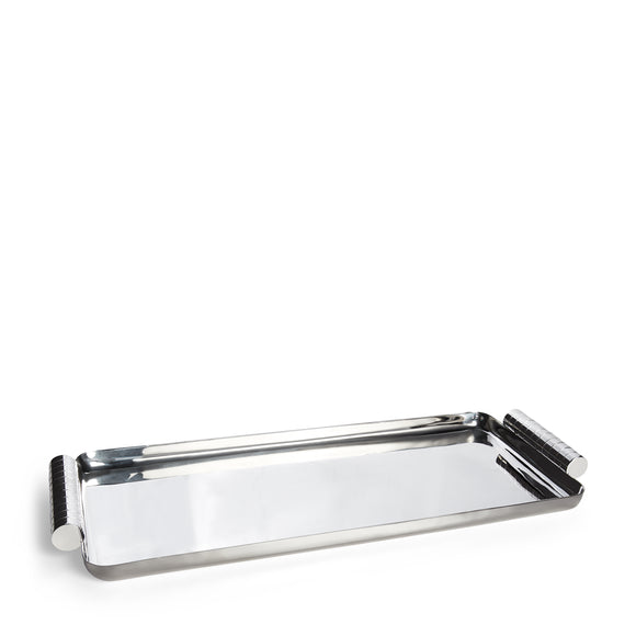 ralph lauren montgomery oblong tray silver serving trays & stands