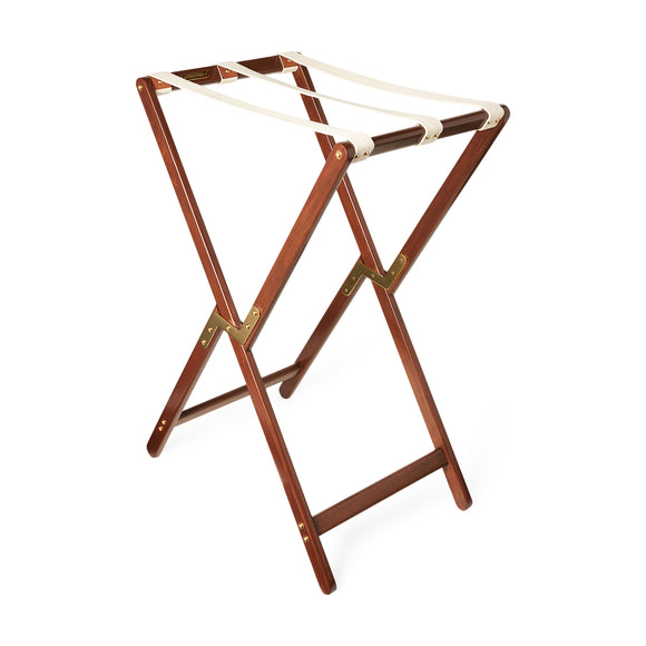 ralph lauren gavin wooden tray stand brass serving trays & stands