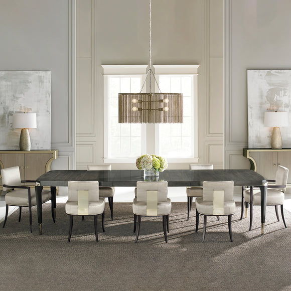 caracole reserved seating arm dining chairs