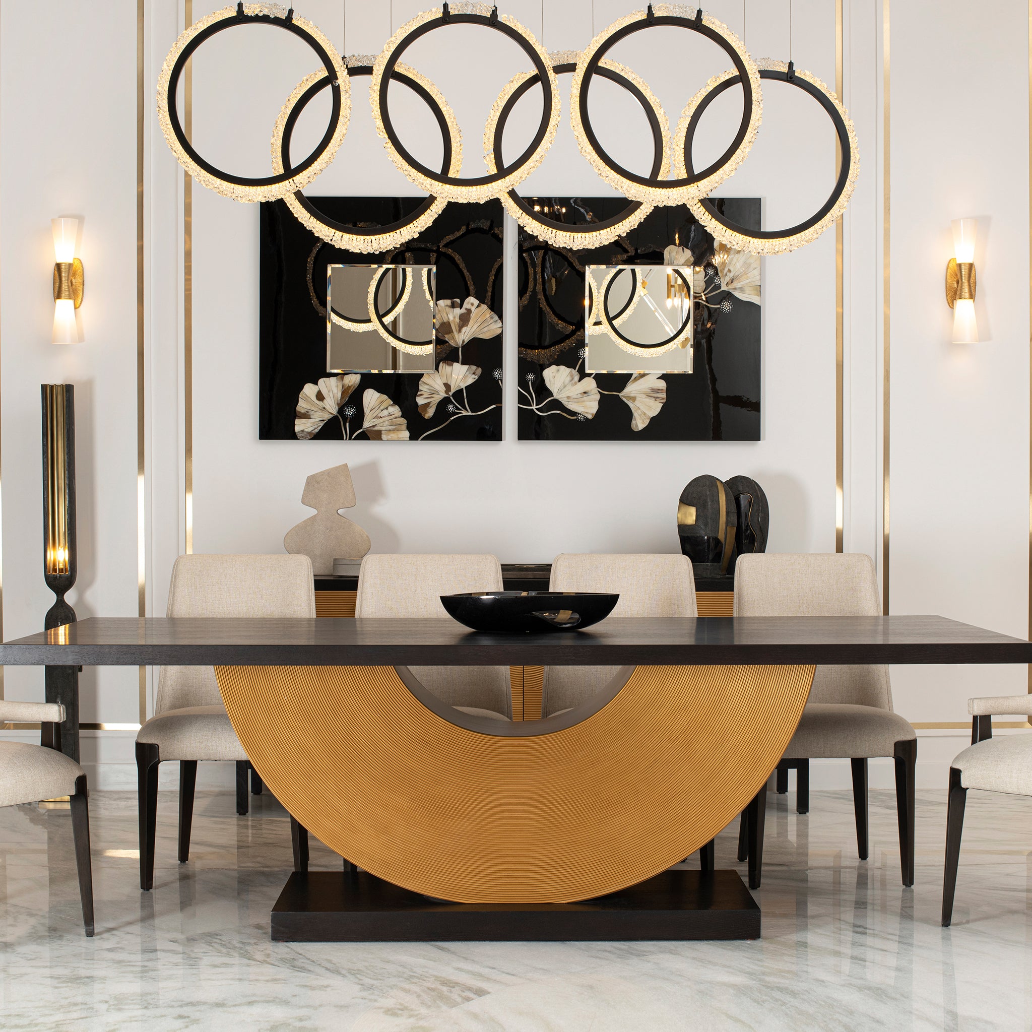 theodore alexander reed rectangular dining table dining tables