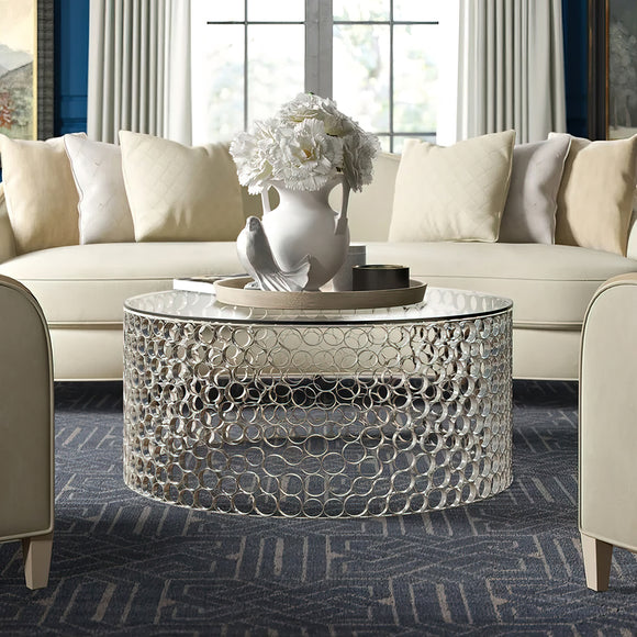 bernhardt candide round cocktail table coffee tables