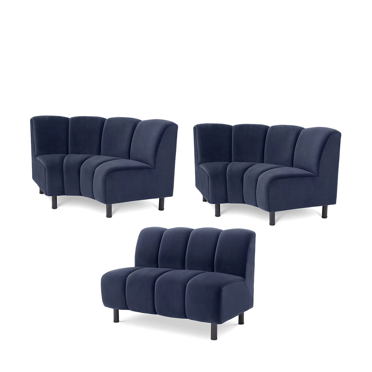 eichholtz hillman 3-pc. sectional sectionals