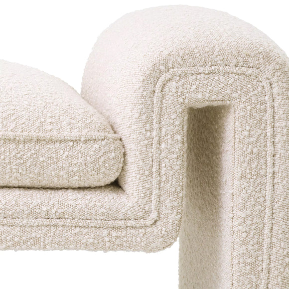 eichholtz bench tondo boucle cream ottoman