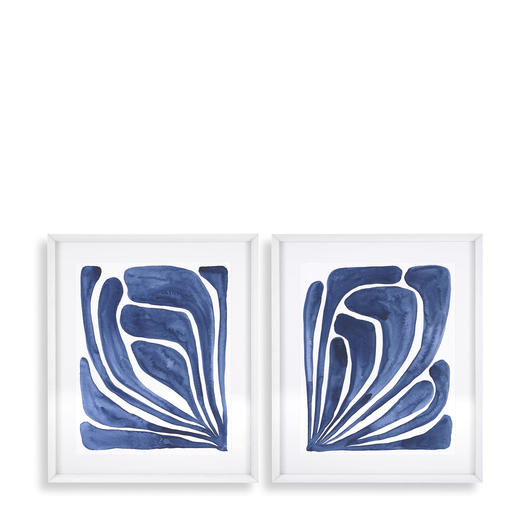eichholtz stylized leaf set of 2 frames