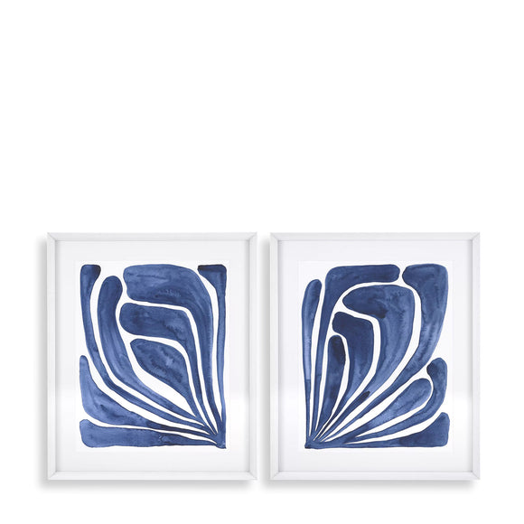 eichholtz stylized leaf set of 2 frames