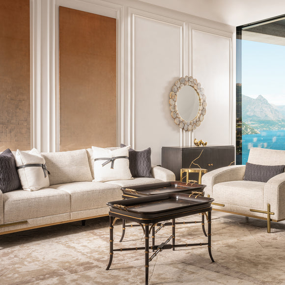 theodore alexander iconic upholstered sofa loveseats & sofas