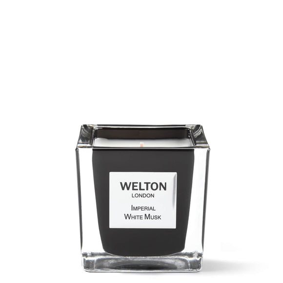 welton london candle imperial white musk small
floral - musky scented candles 