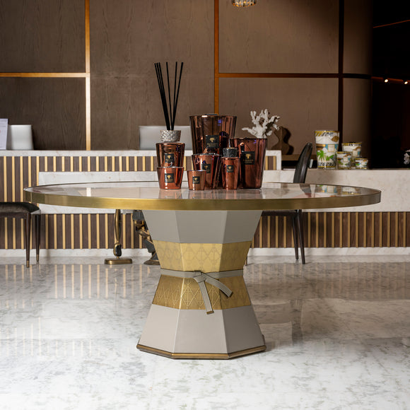 theodore alexander iconic round dining table ii dining tables