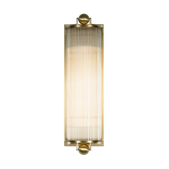 that's living antique brass levi sconce wall sconce