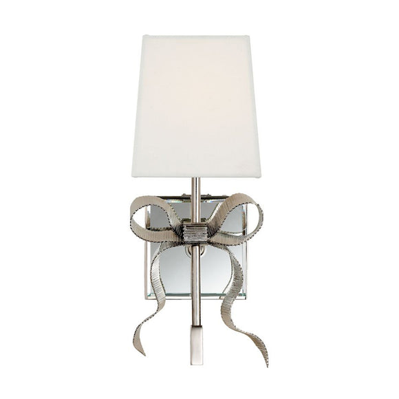 visual comfort ellery gros-grain bow small sconce wall sconce