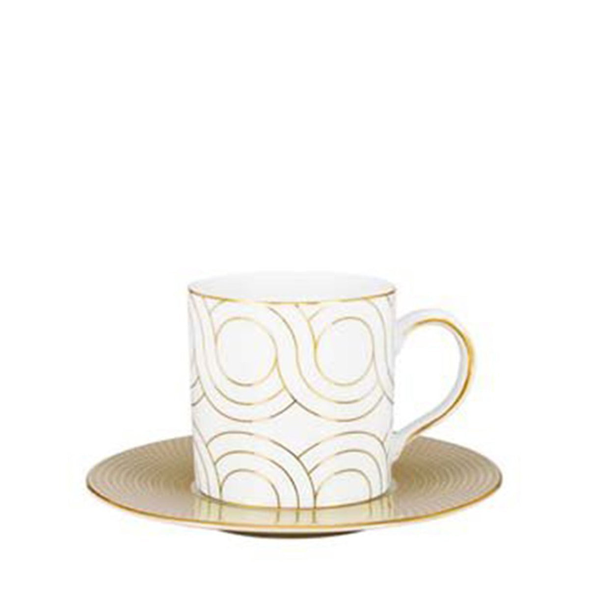 porcel infinity bia coffee cup and saucer set of 6 tea & coffee